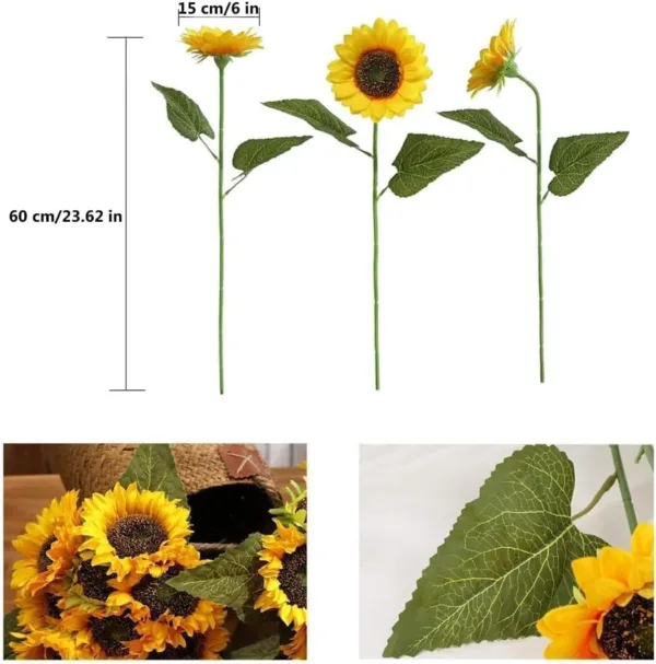 artificial sunflowers long 3