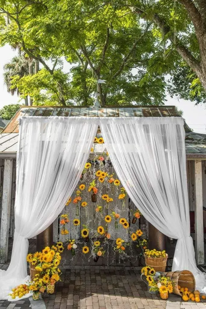 artificial sunflowers long 6