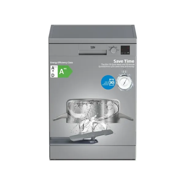 beko dishwasher silver 1