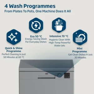 beko dishwasher silver 3