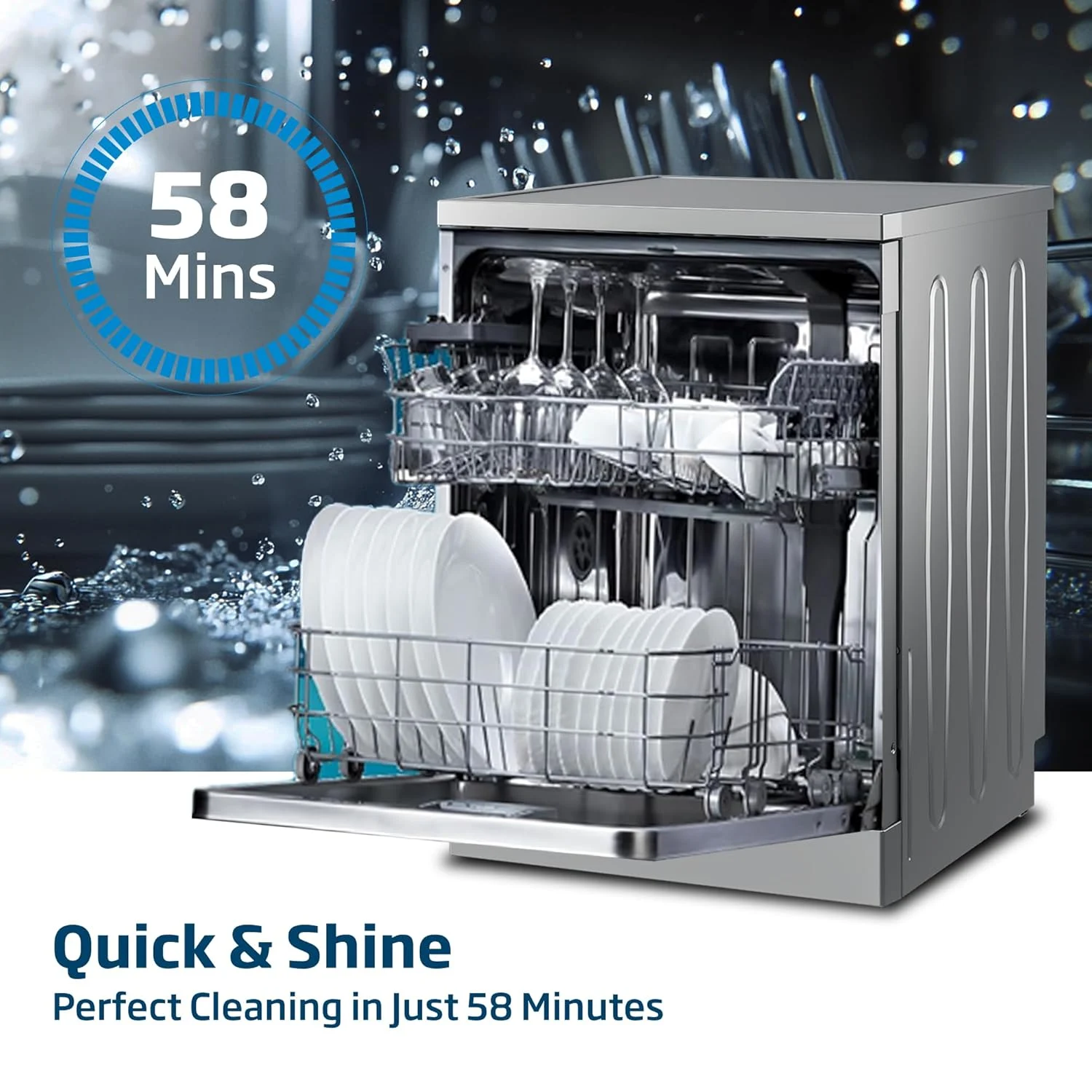 beko dishwasher silver 6