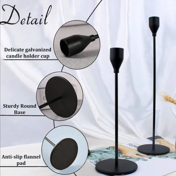 black candle holders 3
