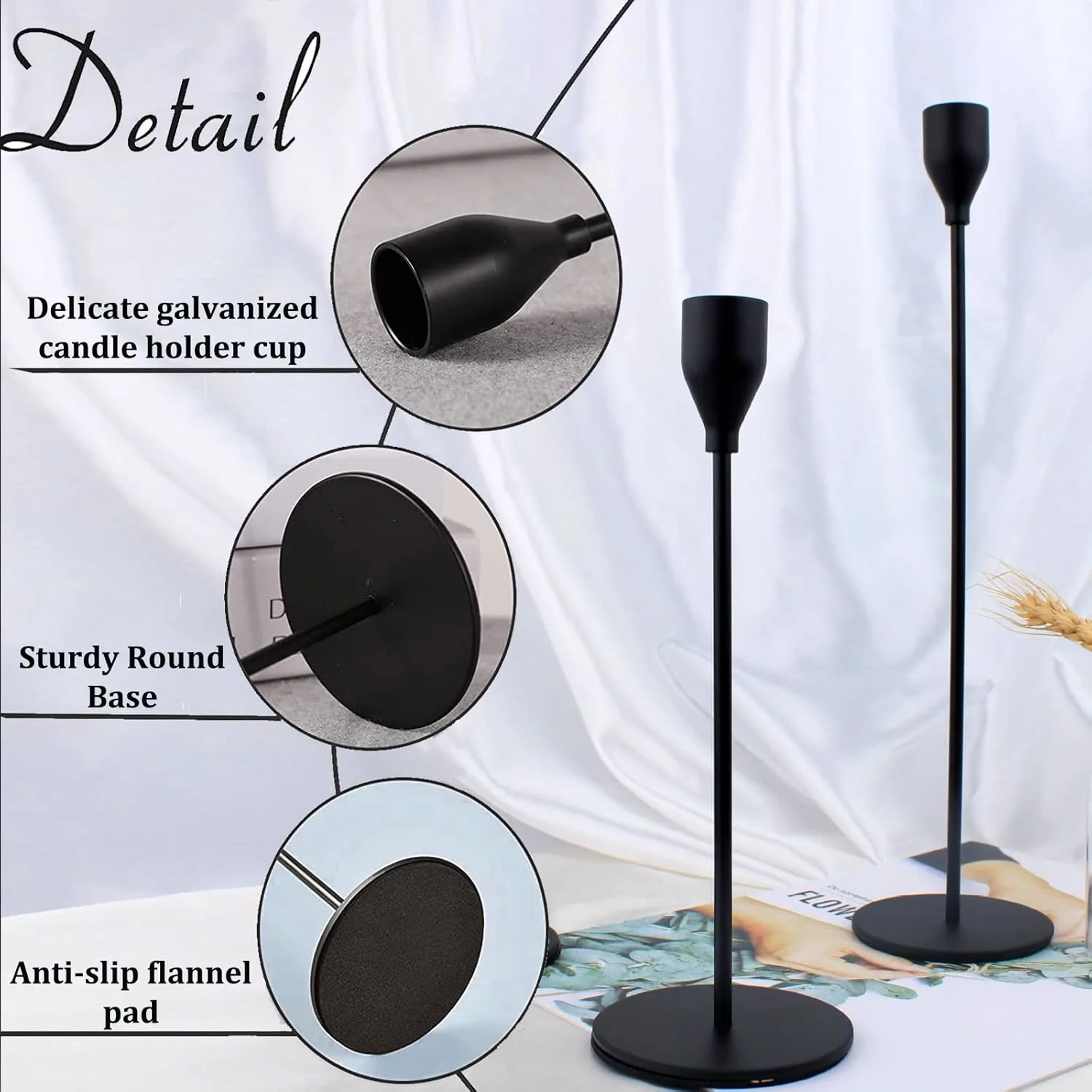 black candle holders 3