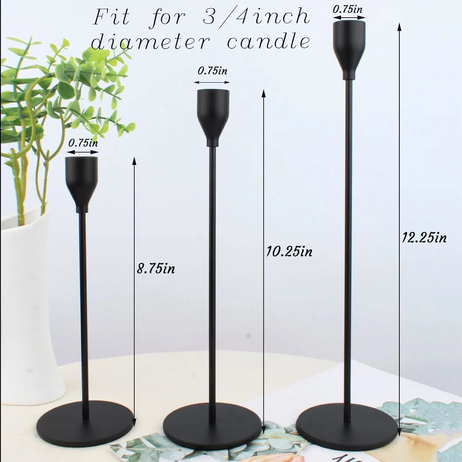 black candle holders 4