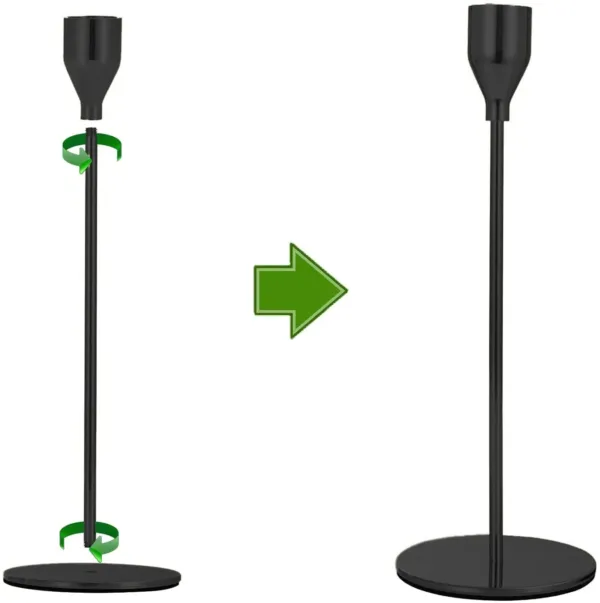 black candle holders 7