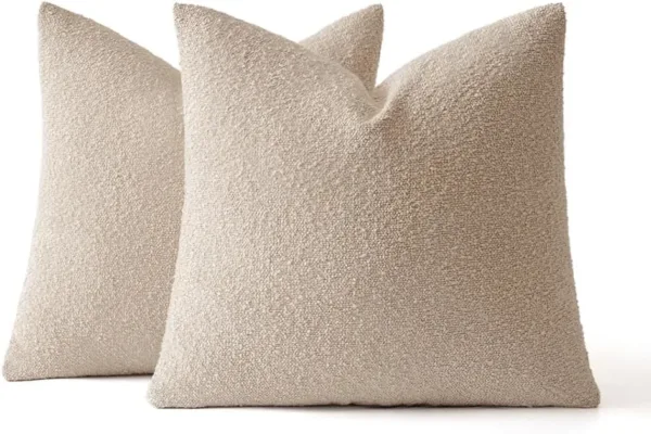 boucle throw pillow covers 5