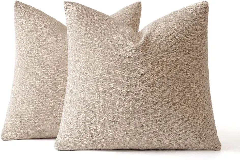 boucle throw pillow covers 5