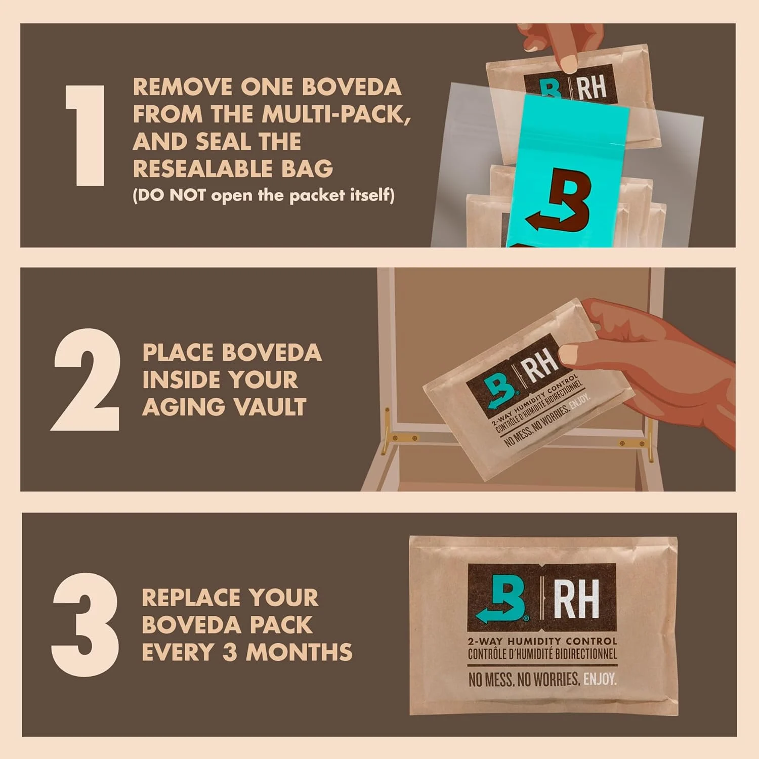 boveda humidity control pack 4