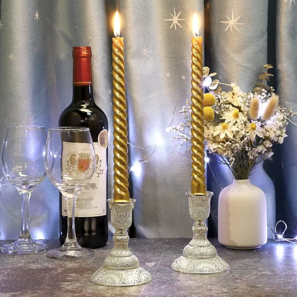 brass candle holders 2