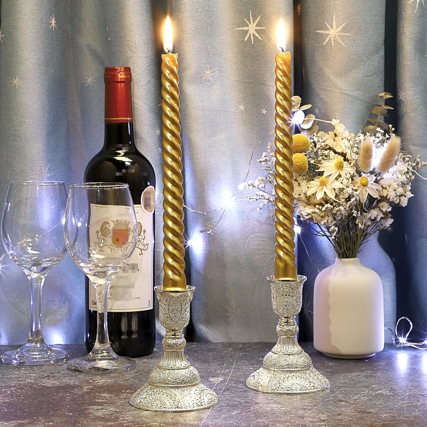 brass candle holders 2