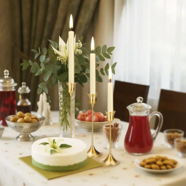 brass gold candle holder 2