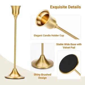 brass gold candle holder 4