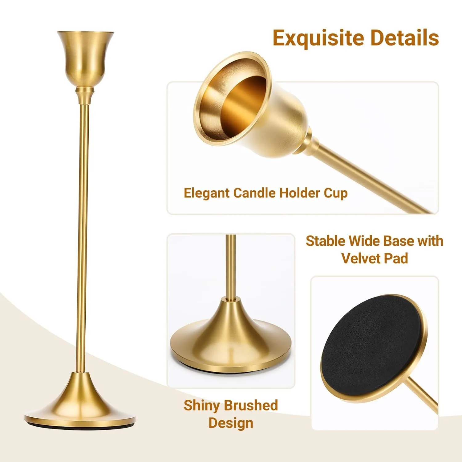 brass gold candle holder 4