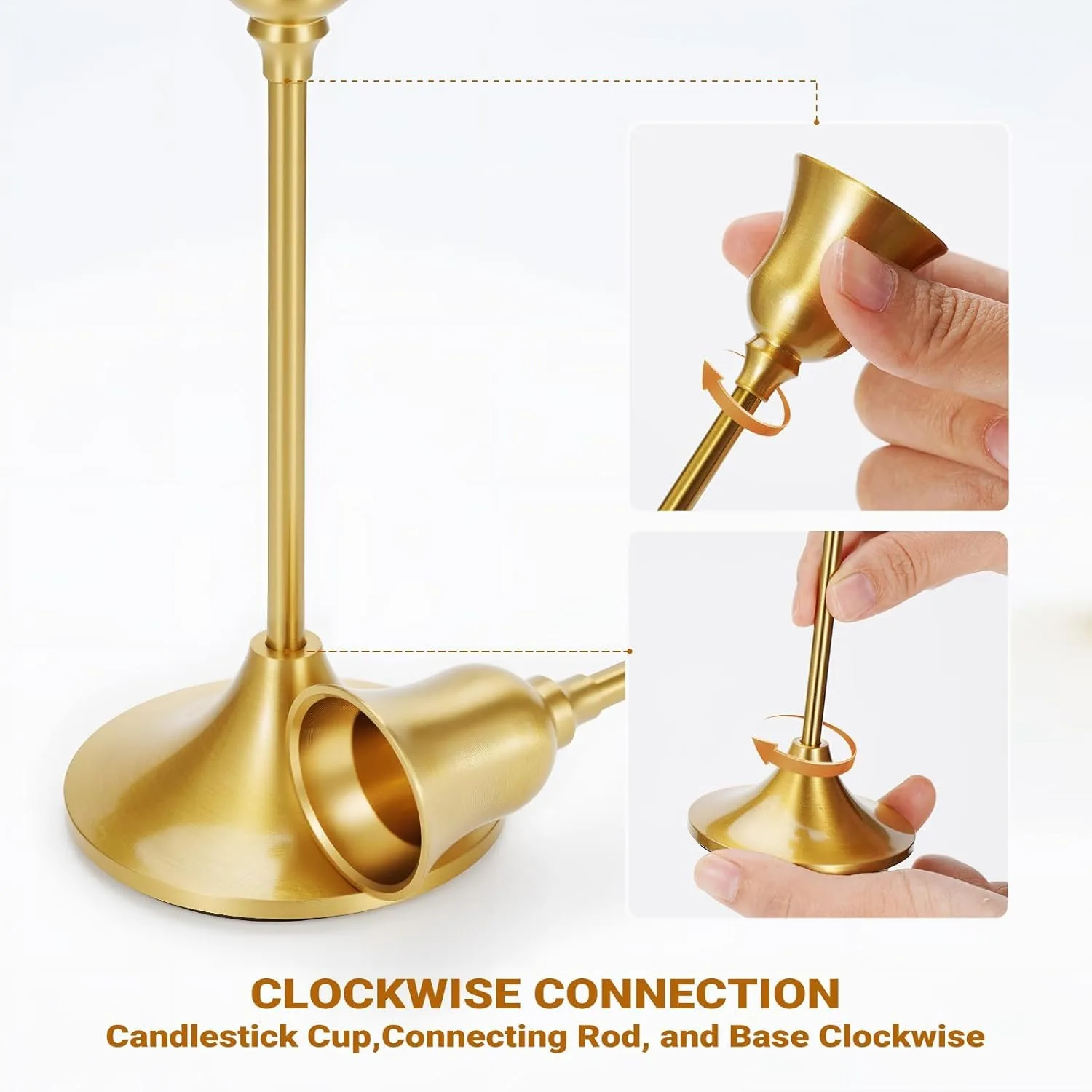 brass gold candle holder 5