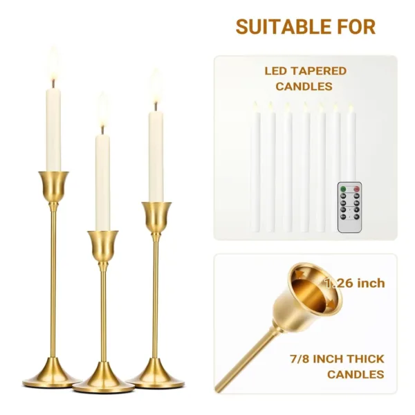 brass gold candle holder 6