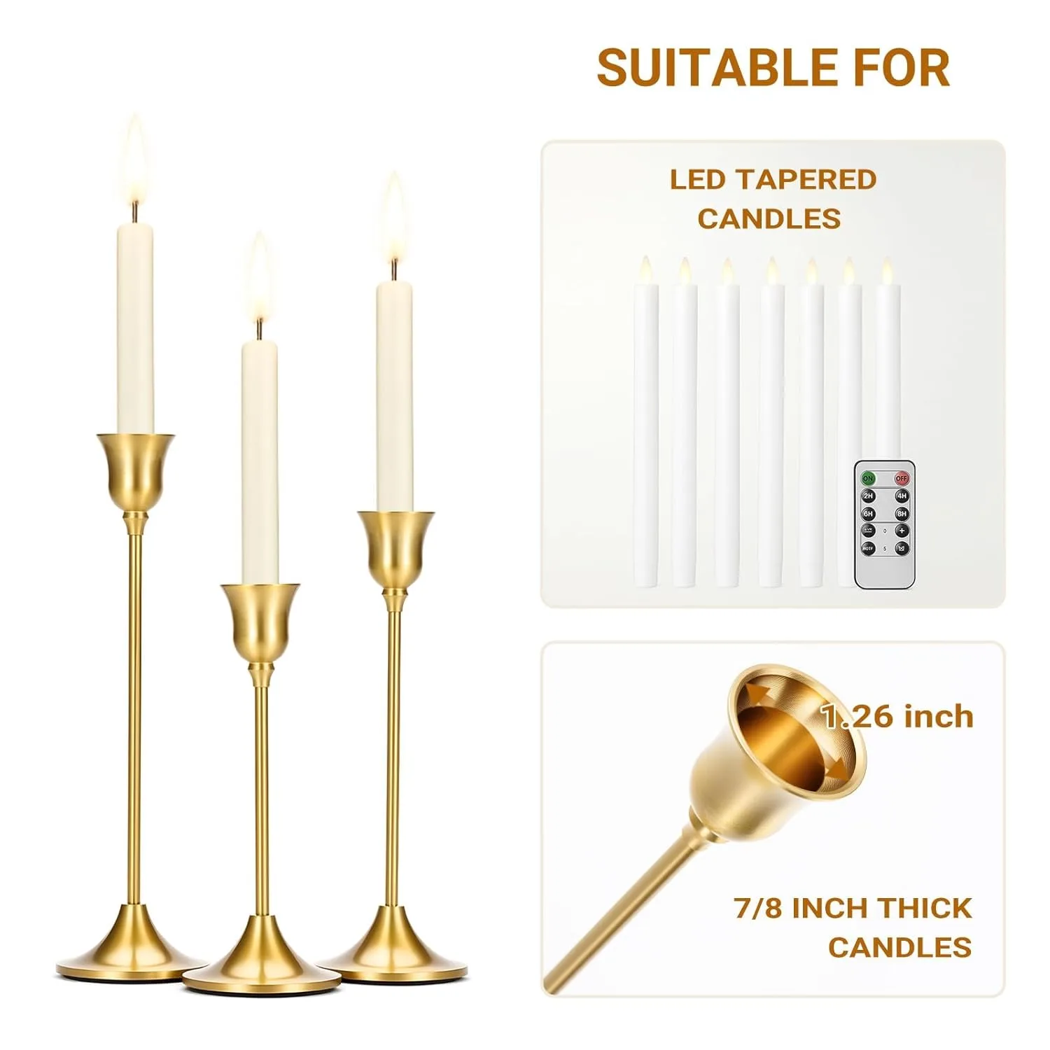 brass gold candle holder 6