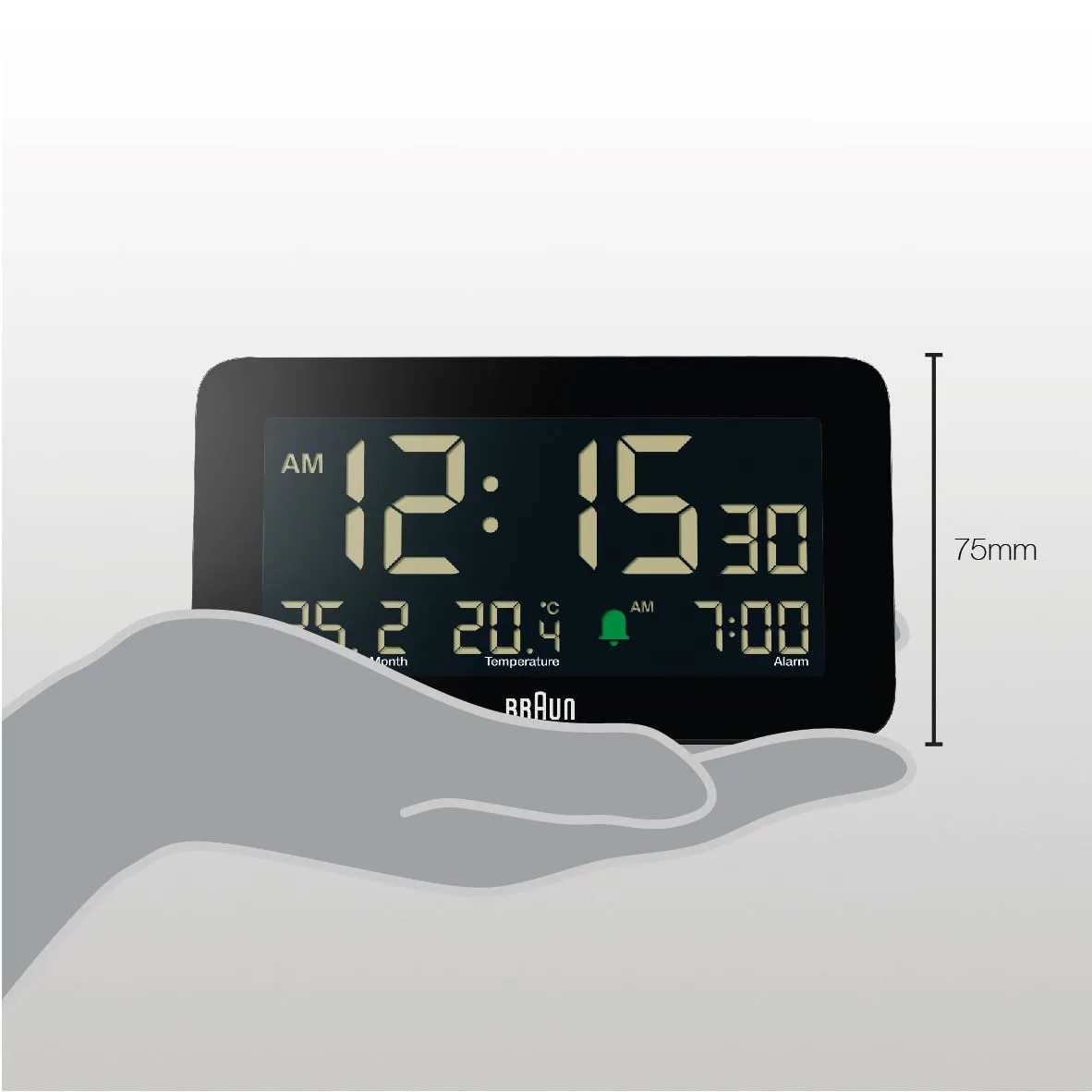 braun digital alarm clock 7