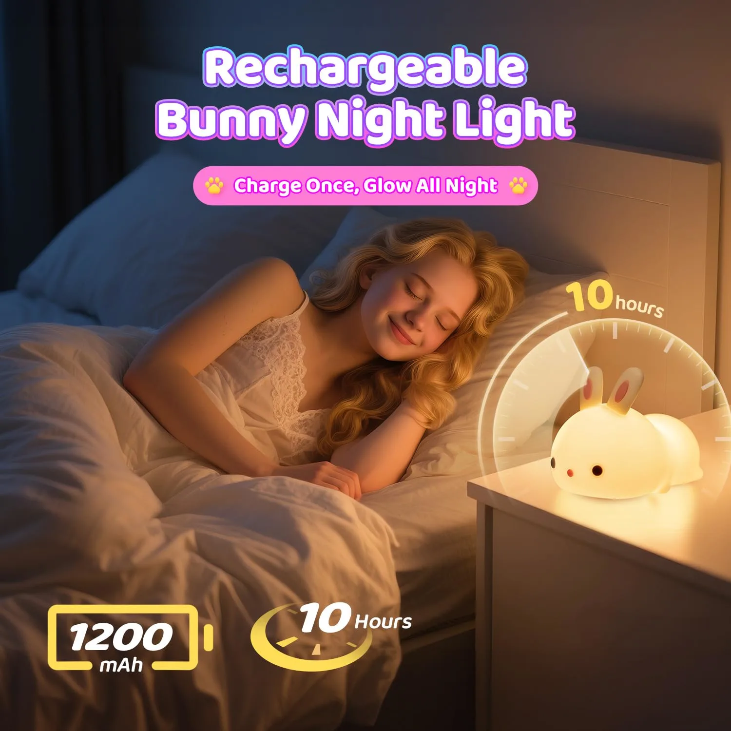 bunny night light kids 5