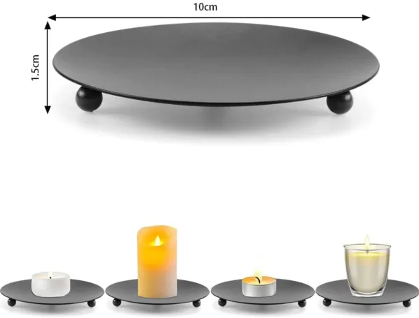 candle holder iron plate 2
