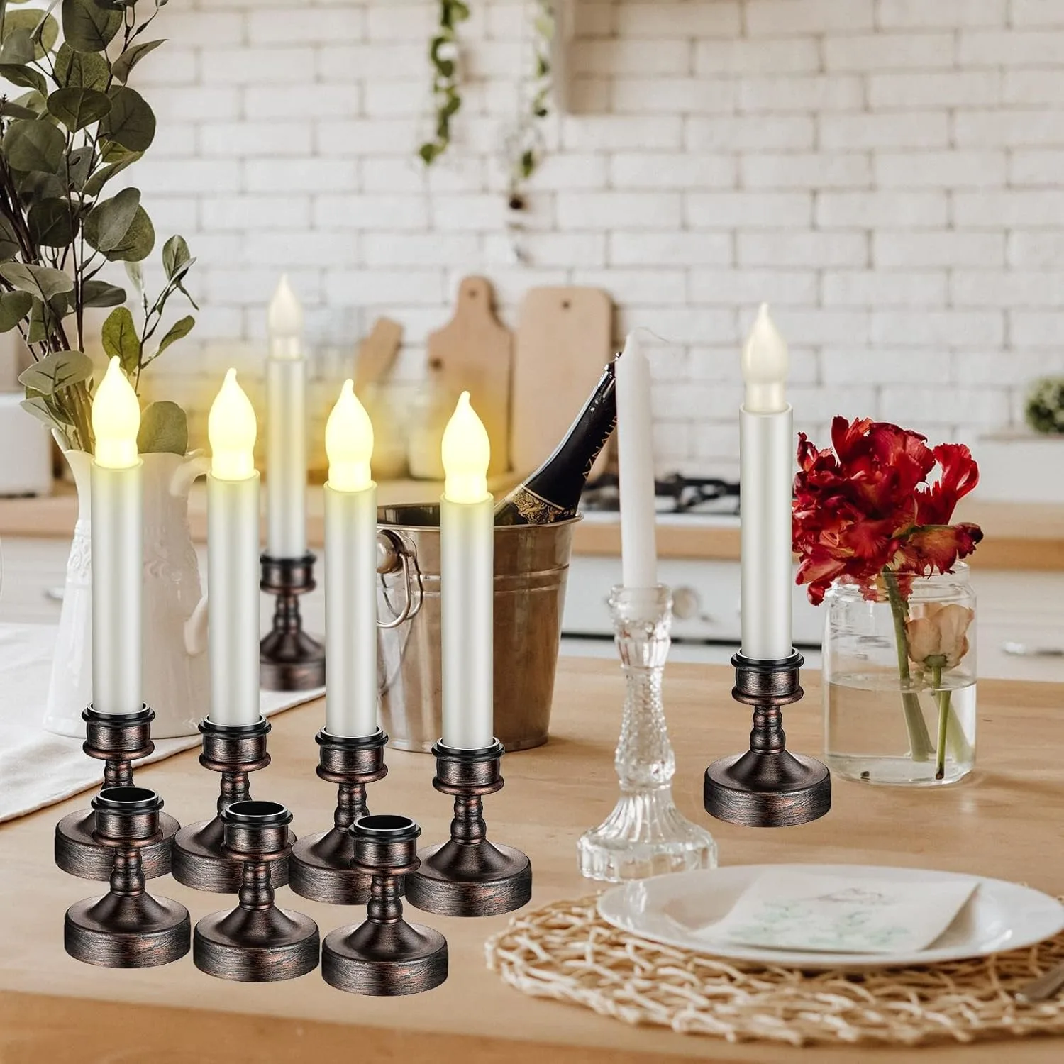candle holders black 5