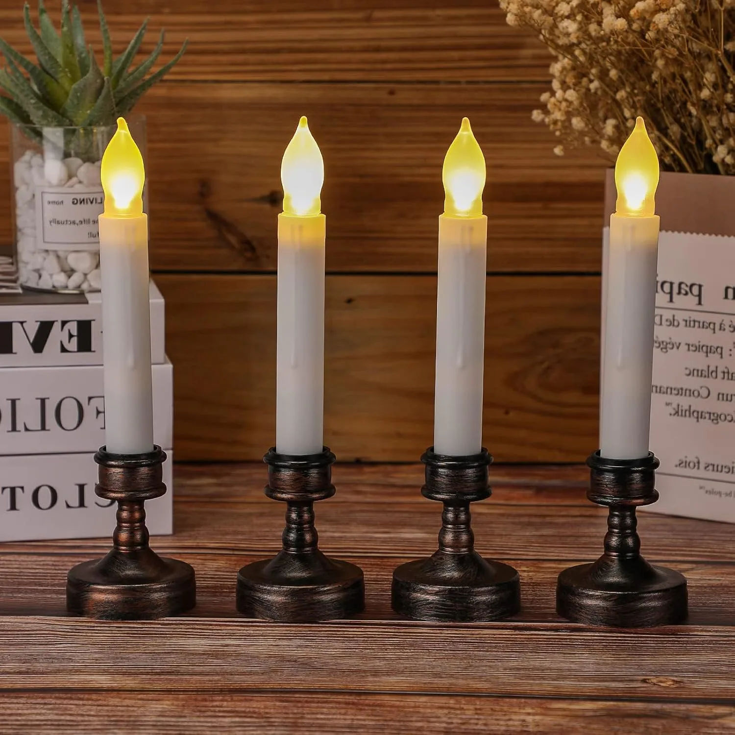 candle holders black 6