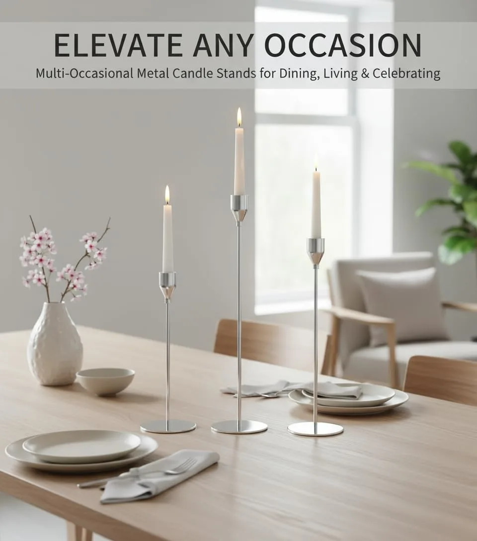 candle holders taper candles 3