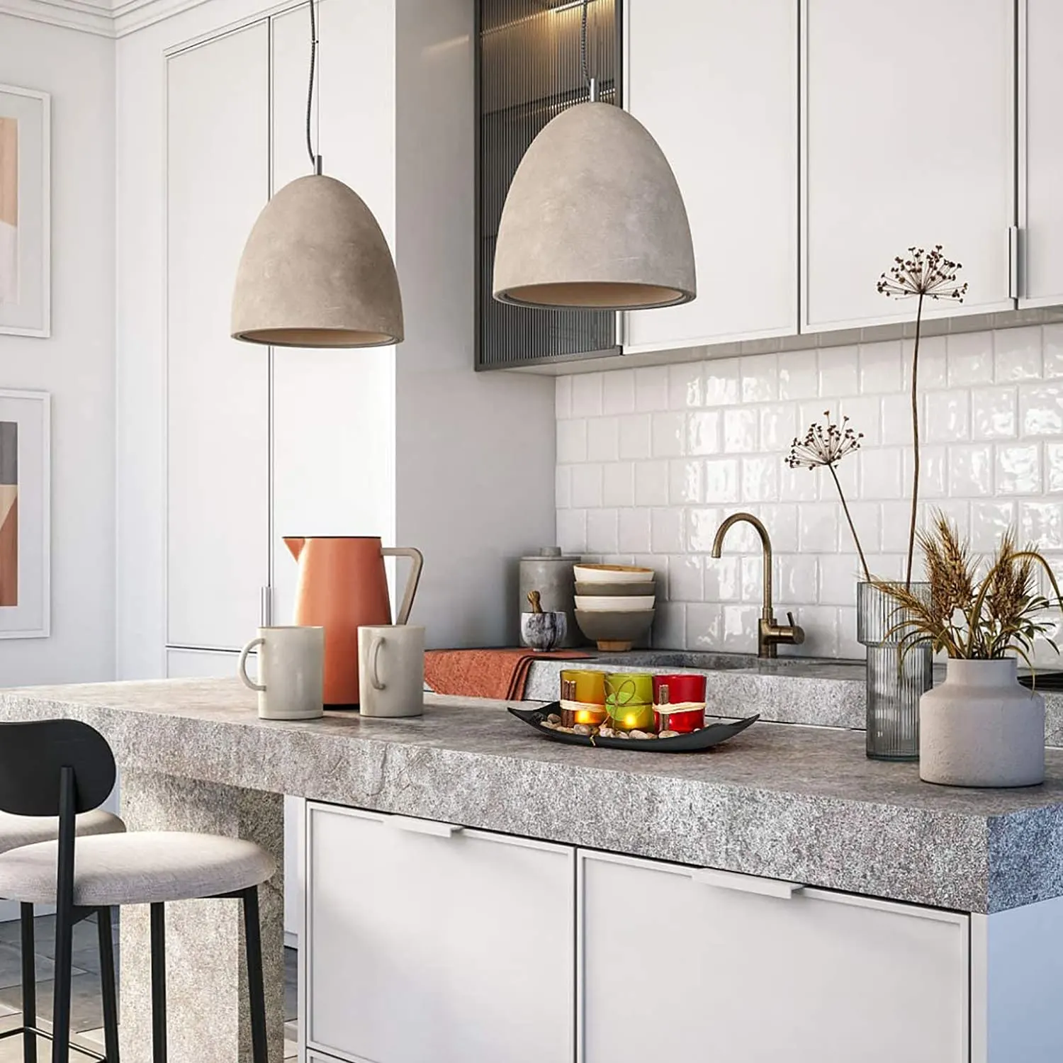 candle holders tray decor 4