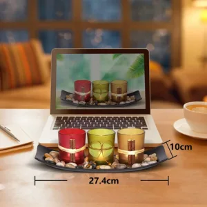 candle holders tray decor 6