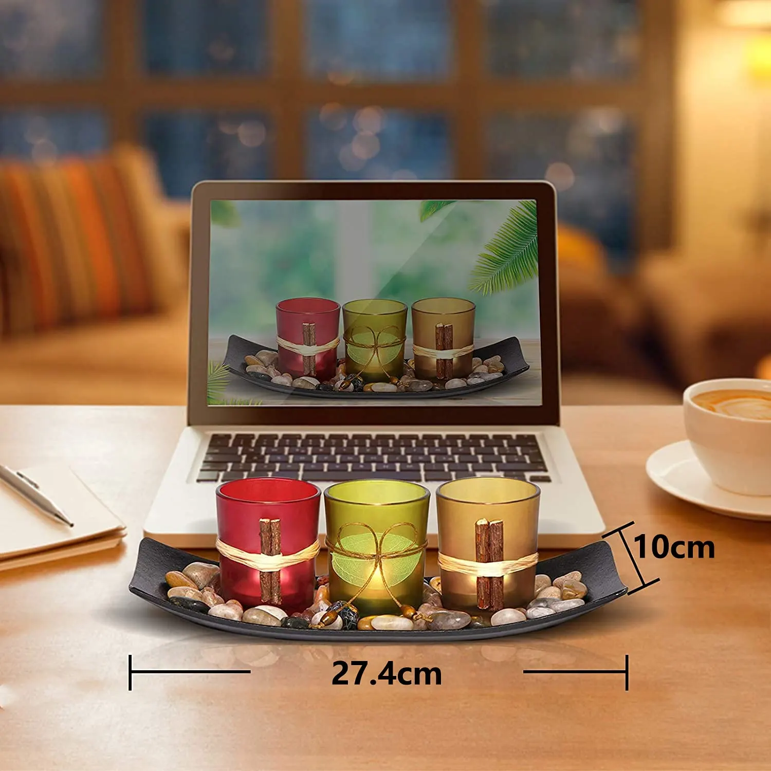 candle holders tray decor 6