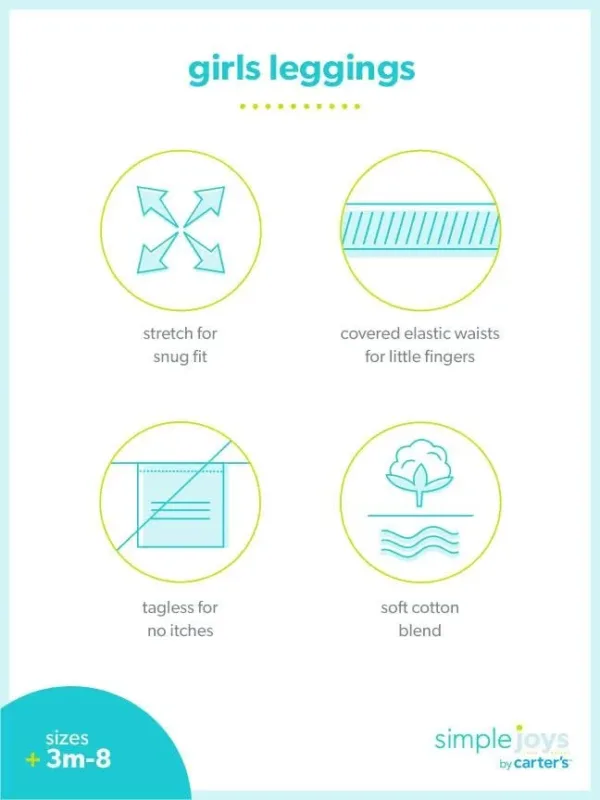 carters baby girls leggings 5