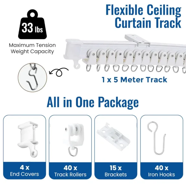 ceiling curtain track room 2