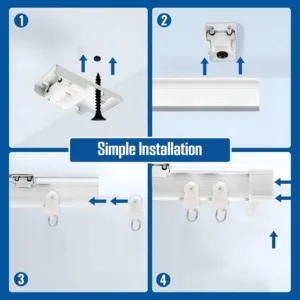 ceiling curtain track room 3