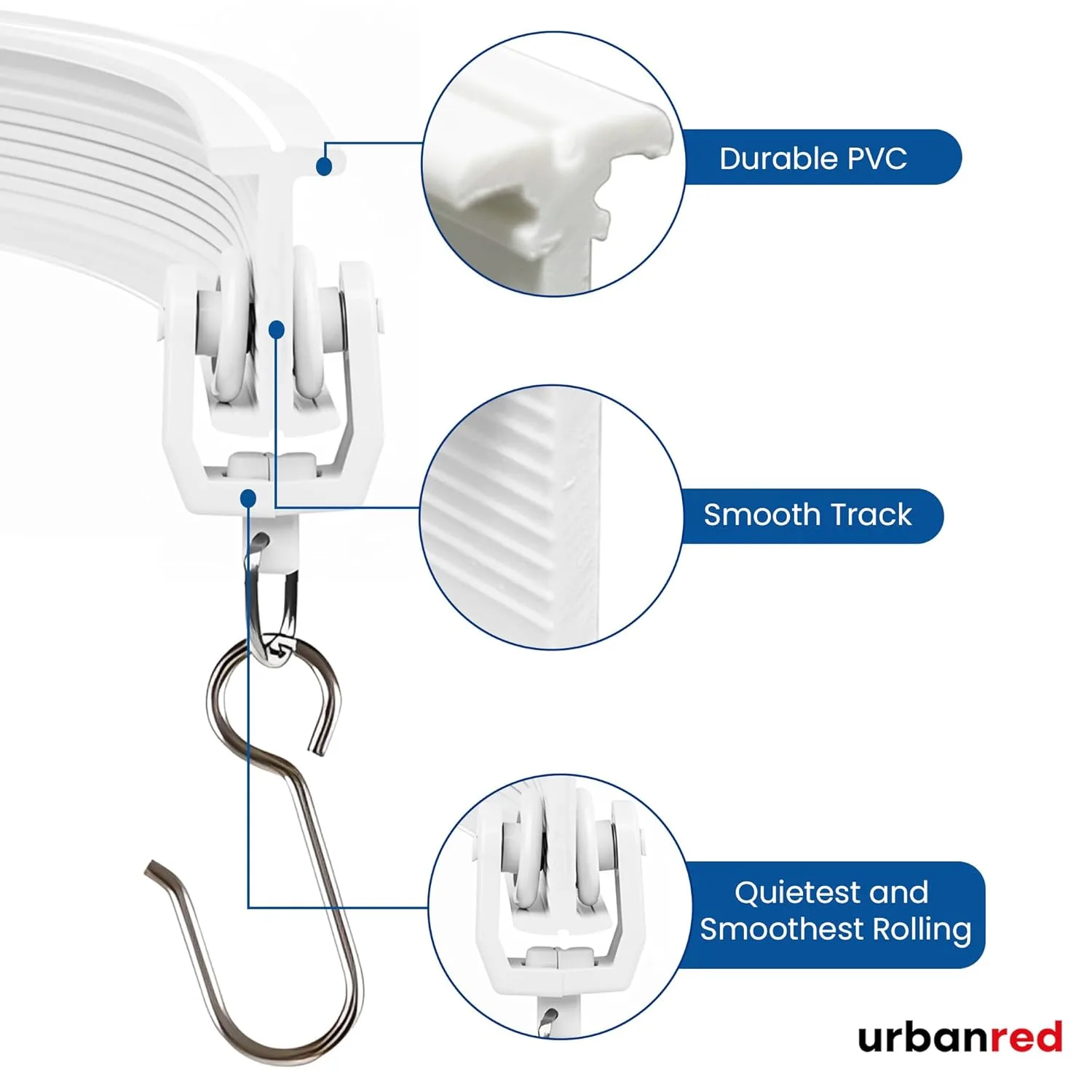 ceiling curtain track room 4