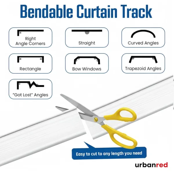 ceiling curtain track room 5