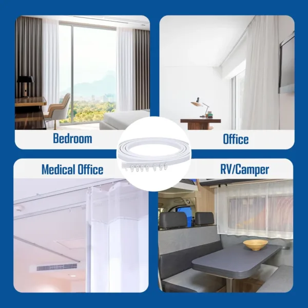 ceiling curtain track room 6