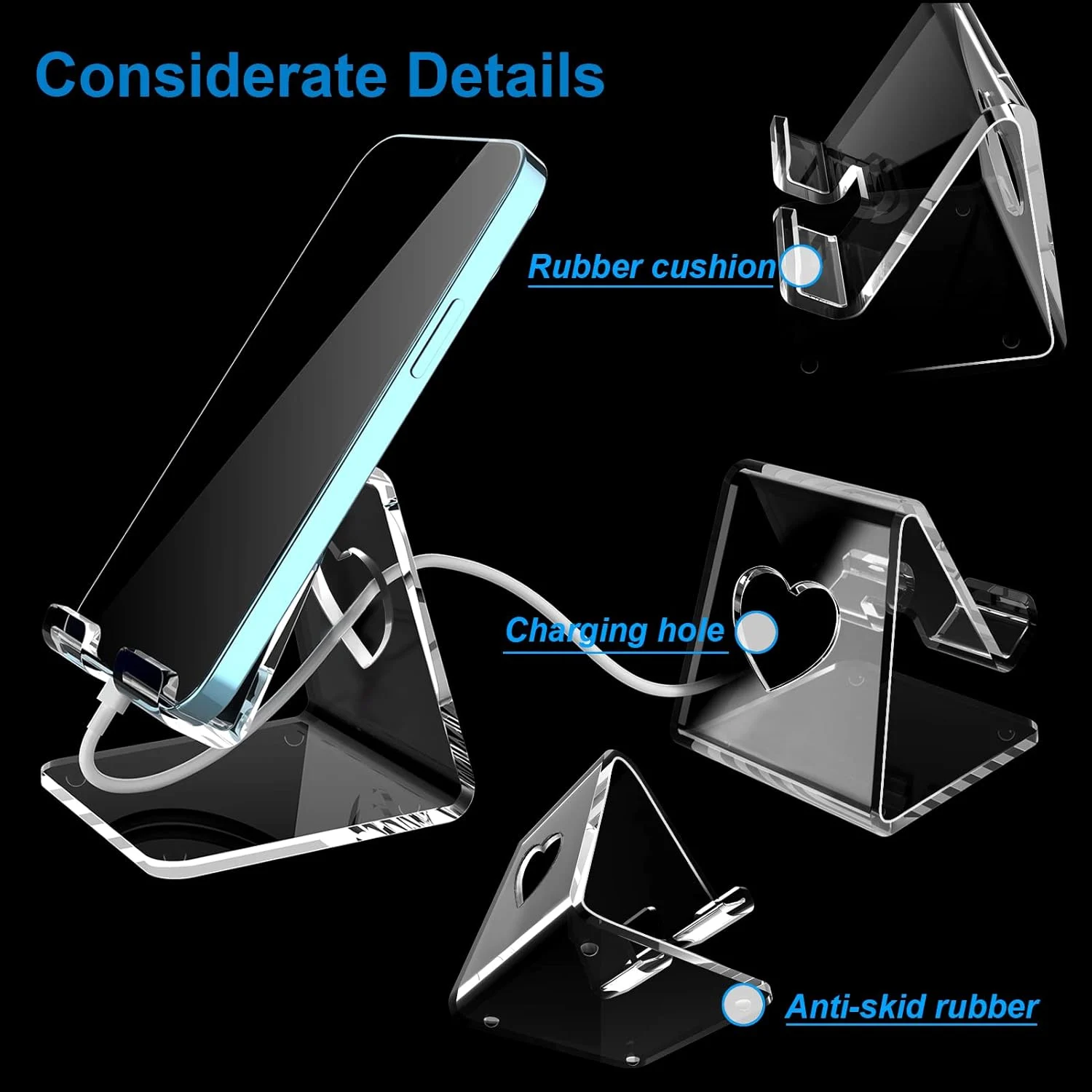 cell phone stand acrylic 3