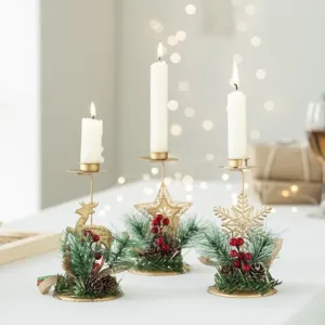 christmas candlestick holders 1