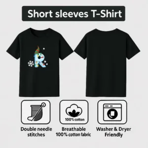 christmas initial girls tshirt 7