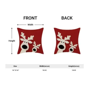 christmas pillow covers elk 2