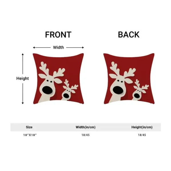 christmas pillow covers elk 2