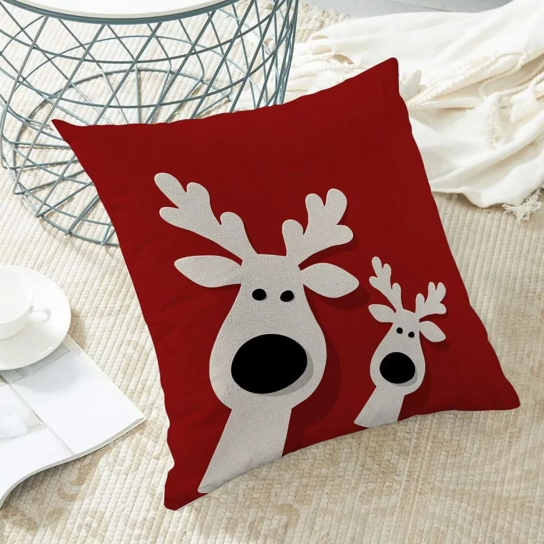 christmas pillow covers elk 5