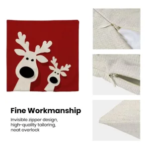 christmas pillow covers elk 6