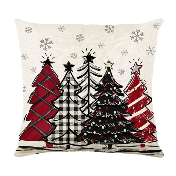 christmas pillow covers linen 2