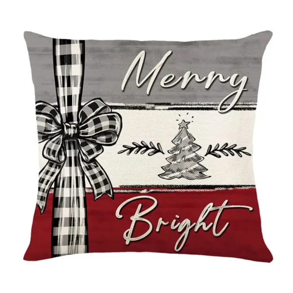christmas pillow covers linen 3