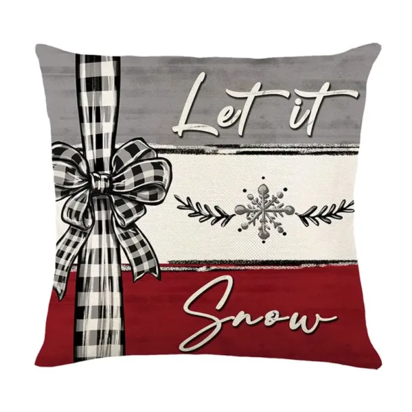 christmas pillow covers linen 4