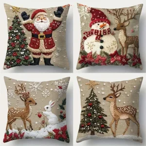 christmas pillow covers vintage 1