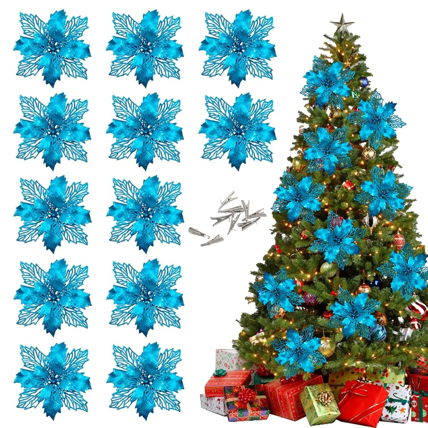 christmas poinsettia flowers 1