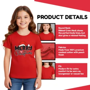 christmas tshirts girl kids 4