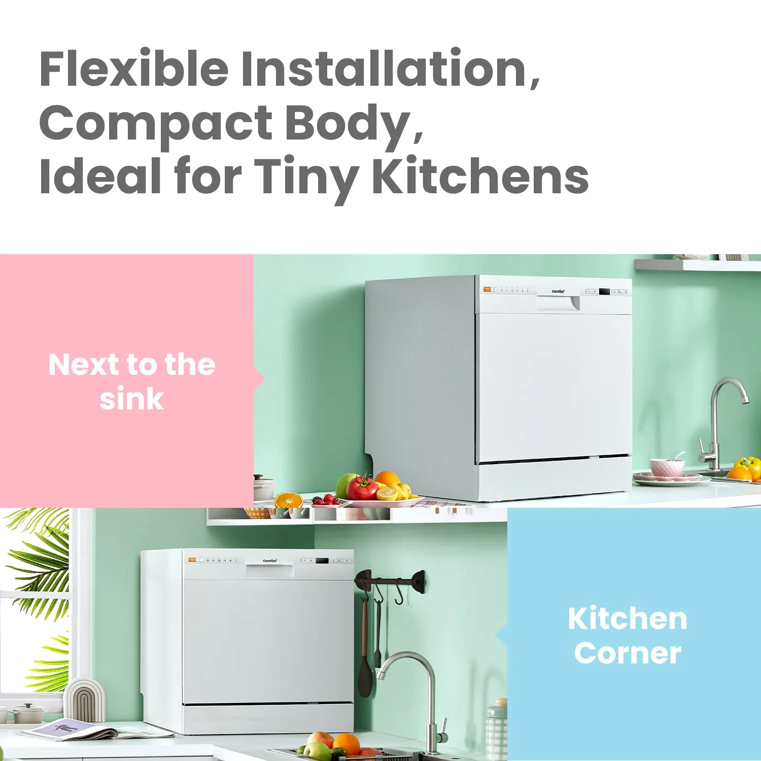 comfee dishwasher place 3