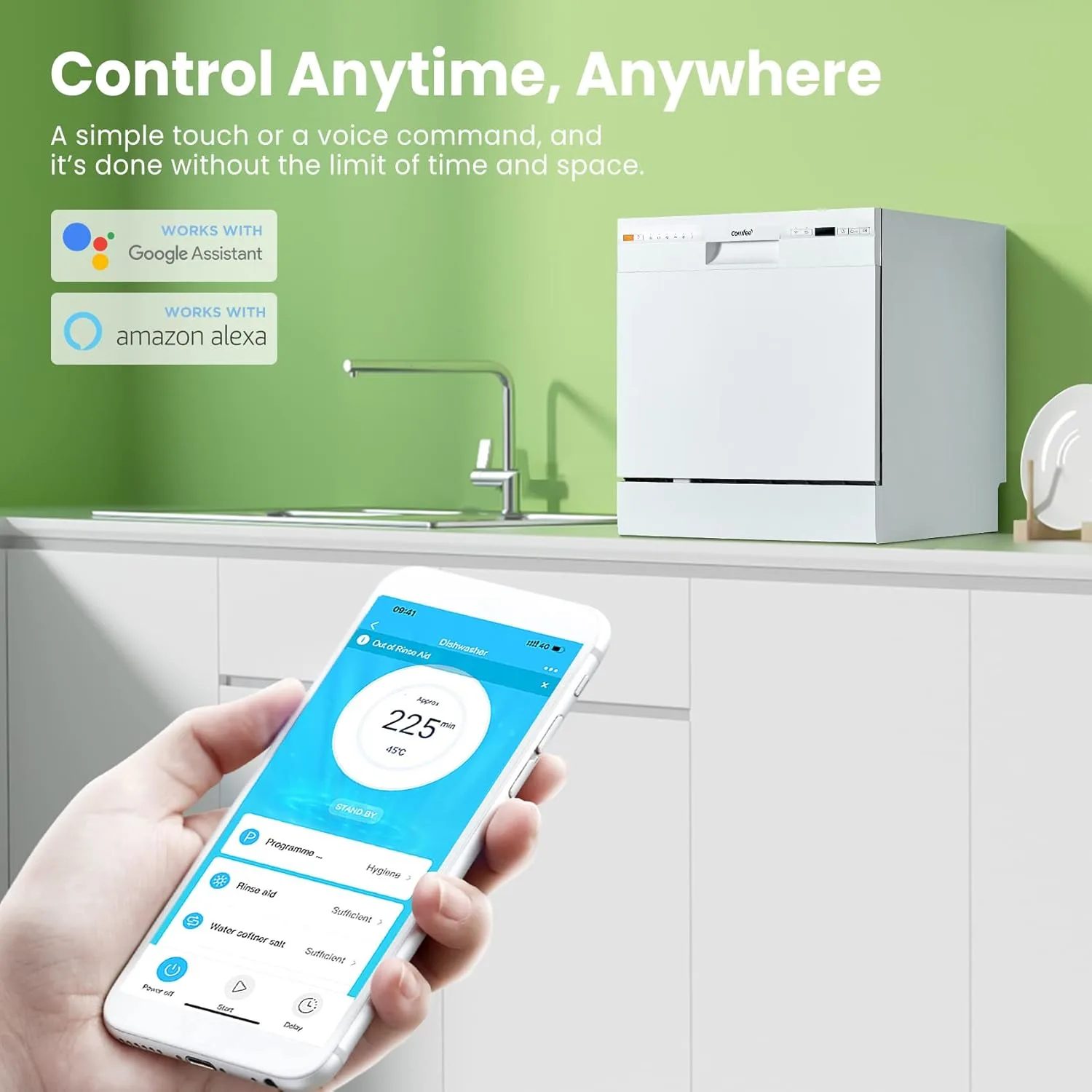 comfee dishwasher place 4